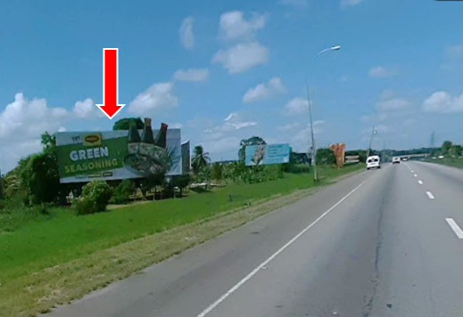 Tarouba for Northbound traffic (same side) 60ft W x 20ft H