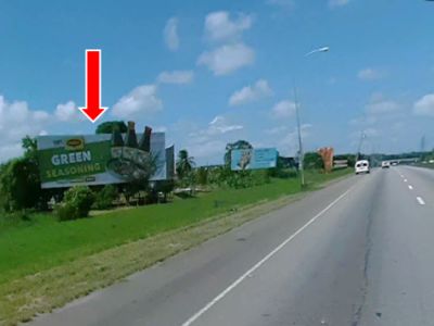 Tarouba for Northbound traffic (same side) 60ft W x 20ft H