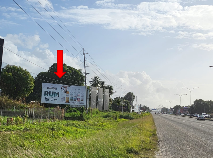 St Augustine- Churchill Roosevelt Highway, Eastbound, (same side)  40ft W x 16ft H