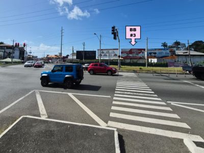 Intersection  of Wilson Road & Claude Noel Hwy for traffic heading West and South, BB#3 32ft W x12ft H