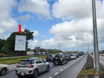 Arima, Churchill Roosevelt Highway, Westbound, (same side) 20ft W x 30ft H