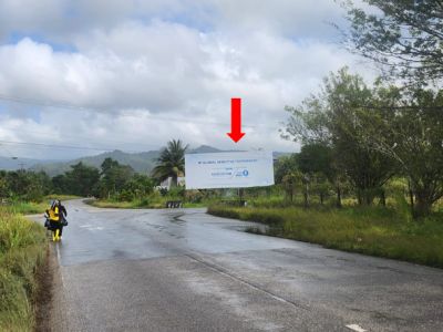 Barbuda Extension -for traffic en route to Valencia, Sangre Grande, Toco and environs 40ft W x 16ft H