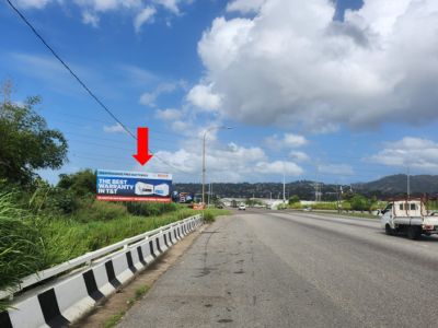 Beetham Highway - just after Barataria Flyover, for traffic heading West (same side)  40ft W x 16ft H