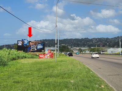 Beetham Highway - just after Barataria Flyover, Westbound (same side)  48ft W x 16ft H