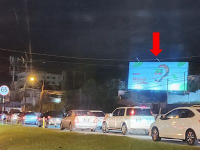 Cocorite – for traffic  heading West WITH LIGHTS  33’ W x 14’ H