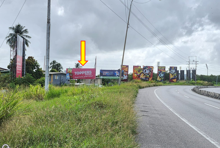 Foreshore – for traffic heading East into POS, same side 32ft W x 12ft H