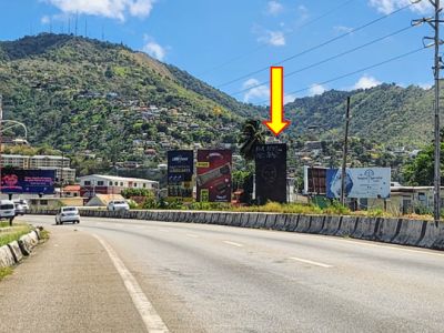 Foreshore – for traffic heading West 18ft W x 30ft H