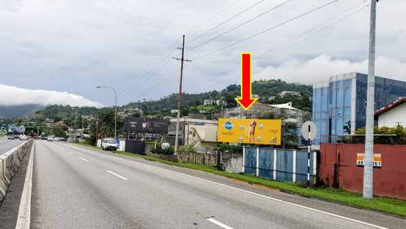 Foreshore – for traffic heading West  32ft W x 12ft H