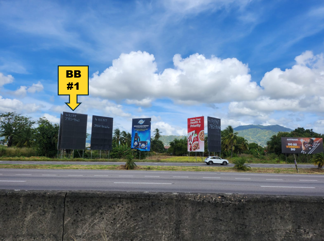 Aranguez- BB#1 for traffic heading West  30ft H x 20ft W
