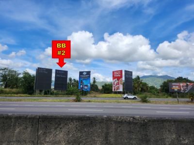 Aranguez - BB#2 for traffic heading West  BB#2 30ft H x 20ft W