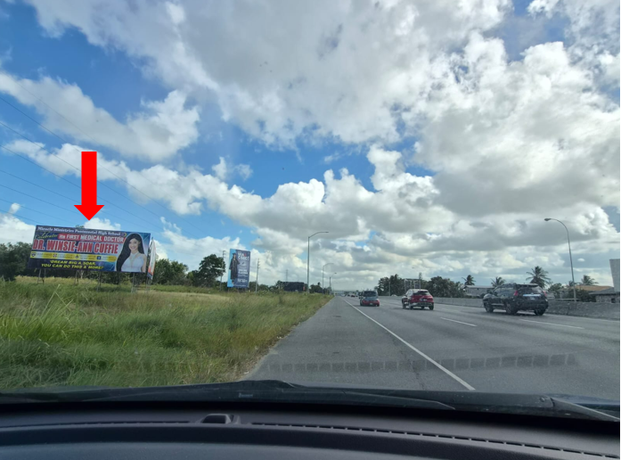 Chaguanas Southbound (same side), near Brentwood 40ft W x 16ft H