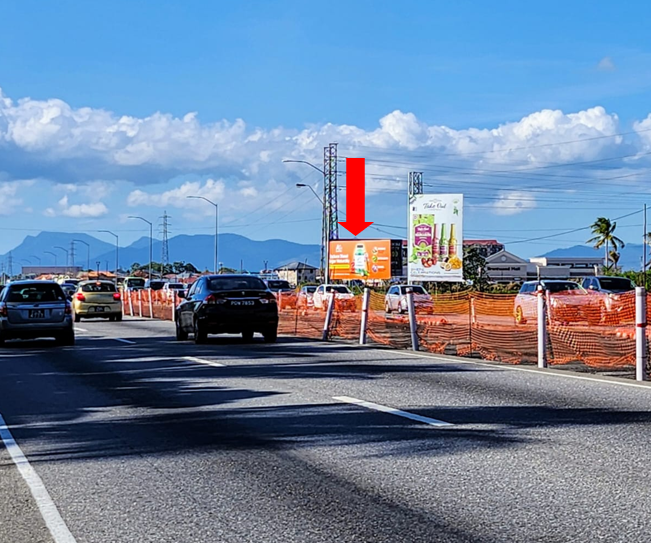 Chaguanas- for traffic heading North before Brentwood 40’ W x 16’ H
