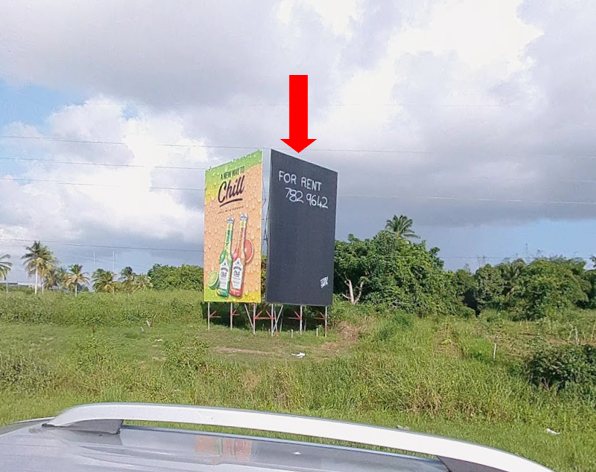 Chaguanas- near Brentwood for Northbound traffic 30ft H x 20ft W