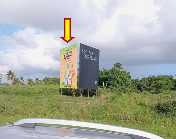 Chaguanas- near Brentwood for Southbound traffic (same side) 30ft H x 20ft W