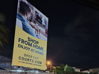 Chaguanas for traffic heading South  30ft H X 20ft W